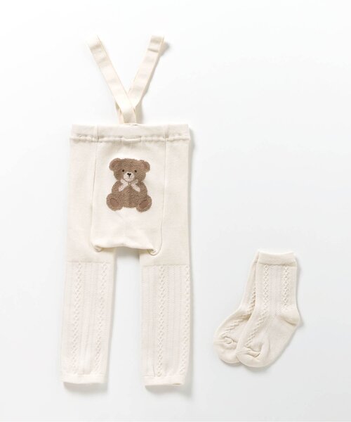 apres les cours（アプレレクール）の「アニマルおしりモチーフレギンス&ソックスセット（その他ベビーウェア・キッズ・ピンク/アイボリー・80）」の21枚目の写真