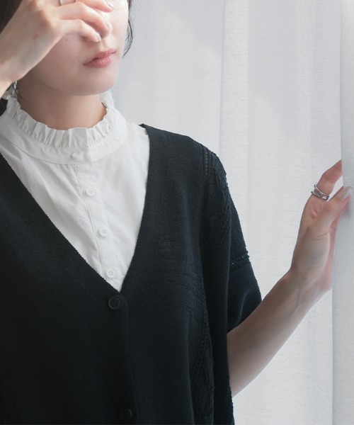 HUG.U（ハグユー）の「フリルつけ襟（その他トップス・レディース・ホワイト/ブラック・FREE）」の8枚目の写真