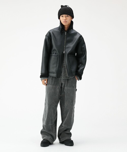 BEAMS（ビームス）の「ワイドストレート ダブル二ー コーデュロイ ワークパンツ（その他パンツ・メンズ・チャコールグレー/ブラウン・S/XL/L/M）」の10枚目の写真