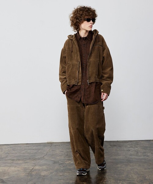 BEAMS（ビームス）の「ワイドストレート ダブル二ー コーデュロイ ワークパンツ（その他パンツ・メンズ・チャコールグレー/ブラウン・S/XL/L/M）」の19枚目の写真