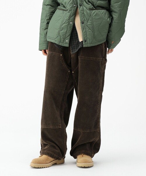 セール】ワイドストレート ダブル二ー コーデュロイ ワークパンツ