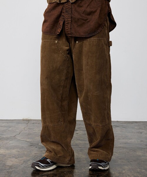 BEAMS（ビームス）の「ワイドストレート ダブル二ー コーデュロイ ワークパンツ（その他パンツ・メンズ・チャコールグレー/ブラウン・S/XL/L/M）」の3枚目の写真