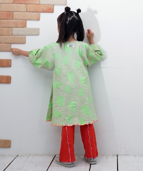 MARKEY'S（マーキーズ）の「ソウガラランタンスリーブワンピース（ワンピース・キッズ・チャコール/パープル系その他/ライトグリーン・90/100/110/120/130）」の16枚目の写真