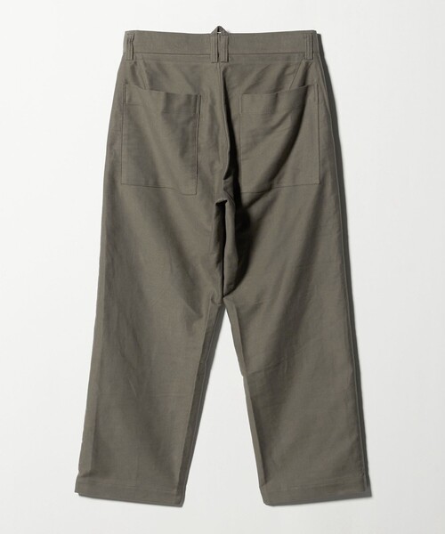SCYE BASICS(サイベーシックス)の「<SCYE BASICS>Moleskin Cropped Wide Leg Trousers/モールスキン ワイパンツ(チノパンツ・メンズ・グレー系・40/38)」の9枚目の写真