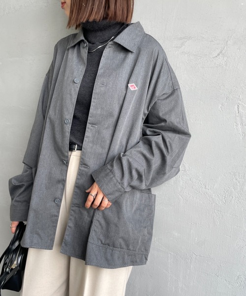 DANTON/ダントン] ワンポイントロゴ シャツジャケット（シャツ
