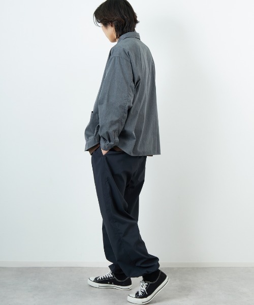 DANTON（ダントン）の「[DANTON/ダントン] ワンポイントロゴ シャツジャケット（シャツ/ブラウス・レディース・ブラック/グレー/キャメル・40/42）」の20枚目の写真