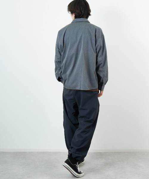 DANTON/ダントン] ワンポイントロゴ シャツジャケット（シャツ