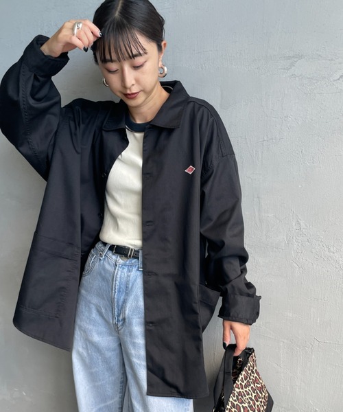 DANTON/ダントン] ワンポイントロゴ シャツジャケット（シャツ