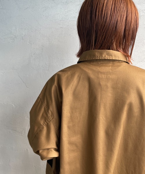 DANTON/ダントン] ワンポイントロゴ シャツジャケット（シャツ