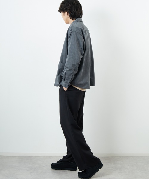 DANTON/ダントン] ワンポイントロゴ シャツジャケット（シャツ