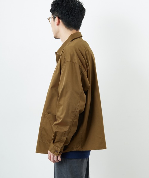 DANTON/ダントン] ワンポイントロゴ シャツジャケット（シャツ