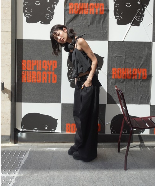 TEEN BOOP（ティーンブープ）の「リボンストラップバルーンキャミ（シャツ/ブラウス・レディース・チェック/ブラック/オフホワイト・FREE）」の8枚目の写真