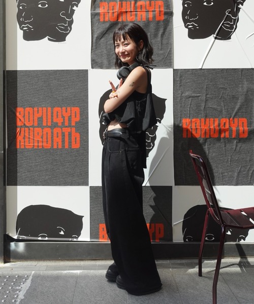 TEEN BOOP（ティーンブープ）の「リボンストラップバルーンキャミ（シャツ/ブラウス・レディース・チェック/ブラック/オフホワイト・FREE）」の9枚目の写真