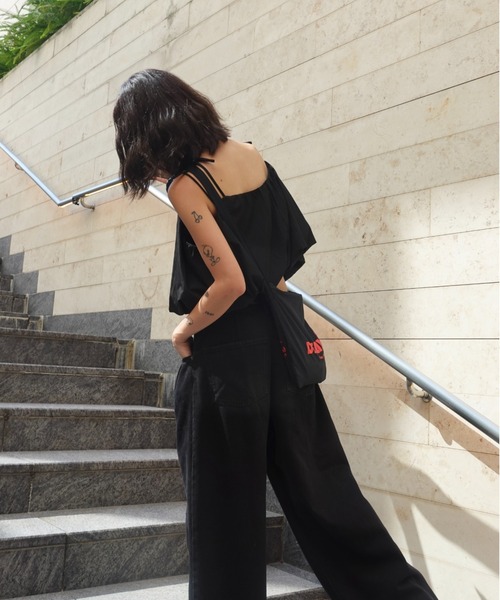 TEEN BOOP（ティーンブープ）の「リボンストラップバルーンキャミ（シャツ/ブラウス・レディース・チェック/ブラック/オフホワイト・FREE）」の12枚目の写真