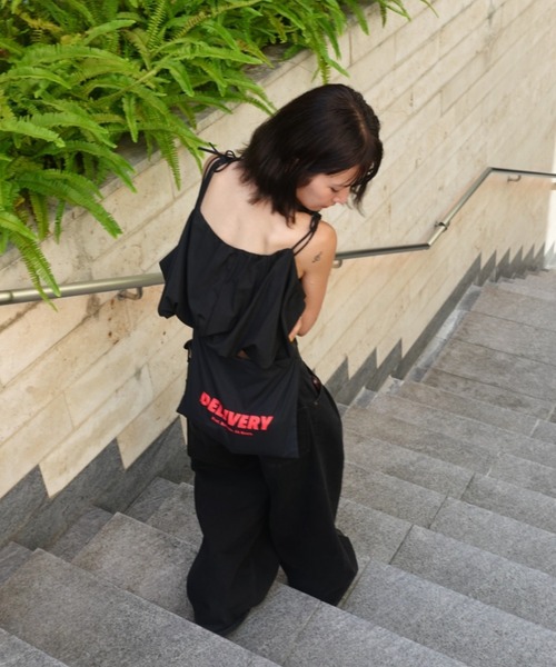 TEEN BOOP（ティーンブープ）の「リボンストラップバルーンキャミ（シャツ/ブラウス・レディース・チェック/ブラック/オフホワイト・FREE）」の13枚目の写真