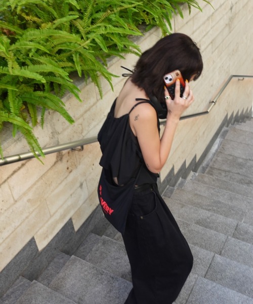 TEEN BOOP（ティーンブープ）の「リボンストラップバルーンキャミ（シャツ/ブラウス・レディース・チェック/ブラック/オフホワイト・FREE）」の14枚目の写真