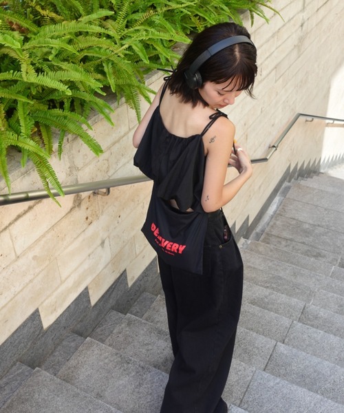 TEEN BOOP（ティーンブープ）の「リボンストラップバルーンキャミ（シャツ/ブラウス・レディース・チェック/ブラック/オフホワイト・FREE）」の15枚目の写真