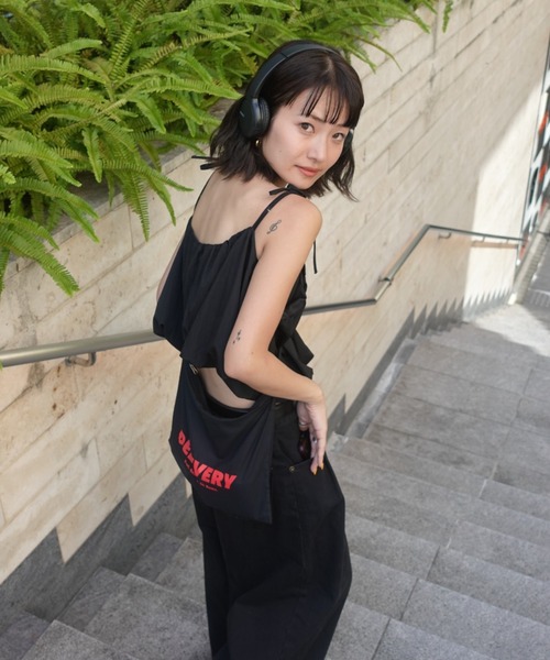 TEEN BOOP（ティーンブープ）の「リボンストラップバルーンキャミ（シャツ/ブラウス・レディース・チェック/ブラック/オフホワイト・FREE）」の16枚目の写真