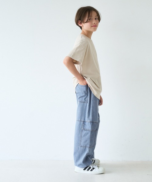 coca(coca)(コカ)の「キッズ ライトデニムカーゴパンツ(デニムパンツ・キッズ・ブラック/ライトブルー・120/130/140/150)」の20枚目の写真