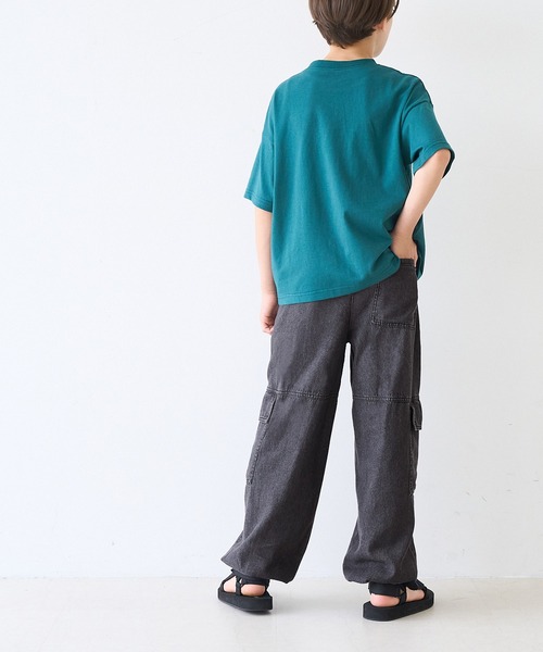 coca(coca)(コカ)の「キッズ ライトデニムカーゴパンツ(デニムパンツ・キッズ・ブラック/ライトブルー・120/130/140/150)」の13枚目の写真