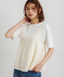 studio CLIP | ニットビスチェ×Tシャツセット(Tシャツ/カットソー)