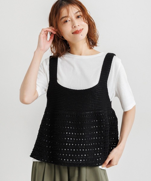 studio CLIP（スタディオクリップ）の「ニットビスチェ×Tシャツセット（Tシャツ/カットソー・レディース・ホワイト/ブラック/ライトブルー・FREE）」の22枚目の写真