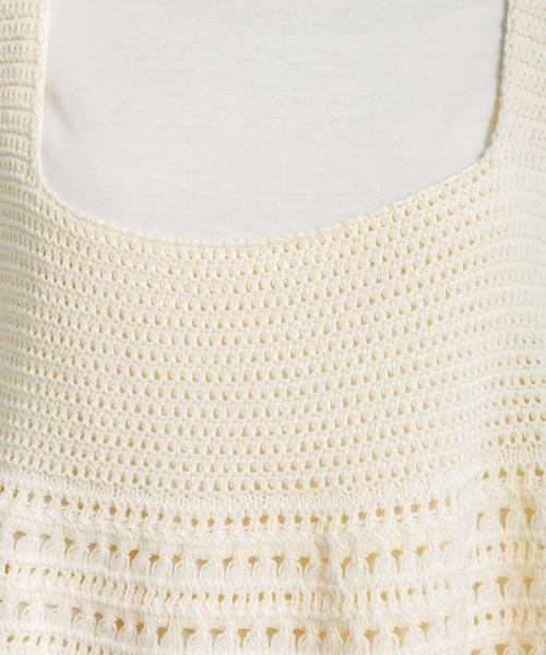 studio CLIP（スタディオクリップ）の「ニットビスチェ×Tシャツセット（Tシャツ/カットソー・レディース・ホワイト/ブラック/ライトブルー・FREE）」の10枚目の写真