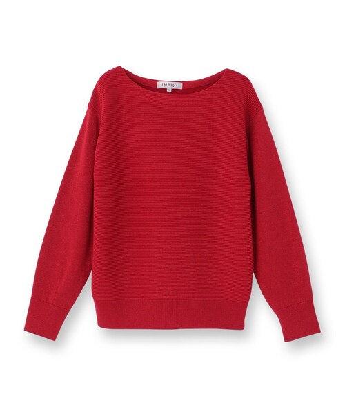 INDIVI（インディヴィ）の「【洗える／ラメ】ボートネックニット（ニット/セーター・レディース・ライトグレー系8/ボルドー/オフホワイト/ネイビー/ブルー系5・38/13/15 ）」の6枚目の写真