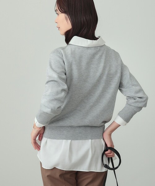 INDIVI（インディヴィ）の「【洗える／ラメ】ボートネックニット（ニット/セーター・レディース・ライトグレー系8/ボルドー/オフホワイト/ネイビー/ブルー系5・38/13/15 ）」の20枚目の写真