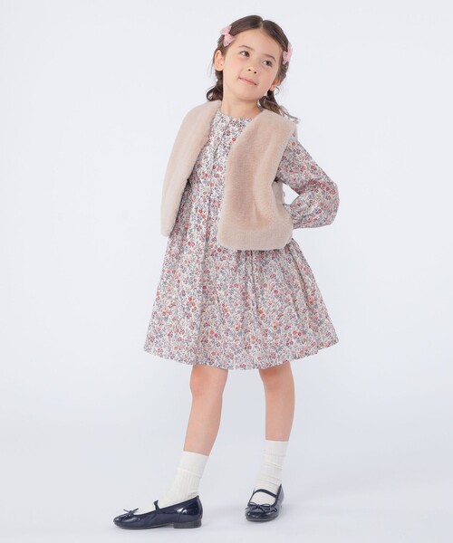 SHIPS（シップス）の「SHIPS KIDS:100～140cm / フェイクファー リバティ ベスト（ベスト・キッズ・ホワイト系その他/ベージュ系その他・MEDIUM/LARGE/SMALL）」の16枚目の写真