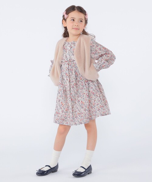 SHIPS（シップス）の「SHIPS KIDS:100～140cm / フェイクファー リバティ ベスト（ベスト・キッズ・ホワイト系その他/ベージュ系その他・MEDIUM/LARGE/SMALL）」の18枚目の写真