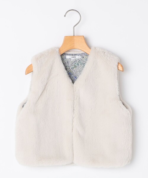 SHIPS（シップス）の「SHIPS KIDS:100～140cm / フェイクファー リバティ ベスト（ベスト・キッズ・ホワイト系その他/ベージュ系その他・MEDIUM/LARGE/SMALL）」の19枚目の写真