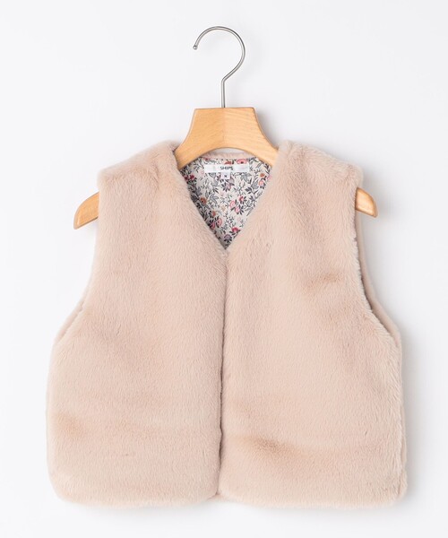SHIPS（シップス）の「SHIPS KIDS:100～140cm / フェイクファー リバティ ベスト（ベスト・キッズ・ホワイト系その他/ベージュ系その他・MEDIUM/LARGE/SMALL）」の20枚目の写真