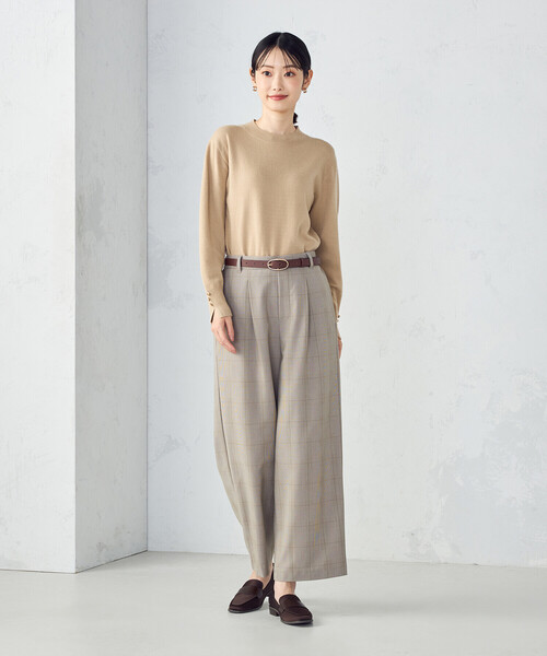 COMME CA ISM（コムサイズム）の「【ウォッシャブル】ベーシック　袖ボタンニット（ニット/セーター・レディース・ホワイト/ベージュ/レッド/ブラック・LARGE/MEDIUM）」の20枚目の写真