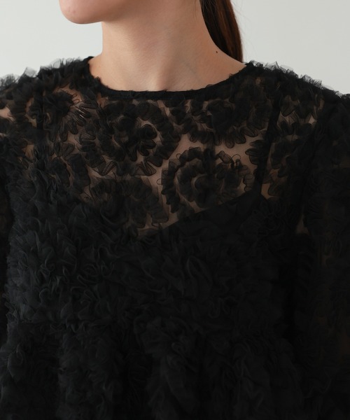 haremode（ハレモード）の「ペタルテクスチャーオールインワンドレス（ドレス・レディース・ベージュ/ピンク/ブラック・S/M）」の13枚目の写真