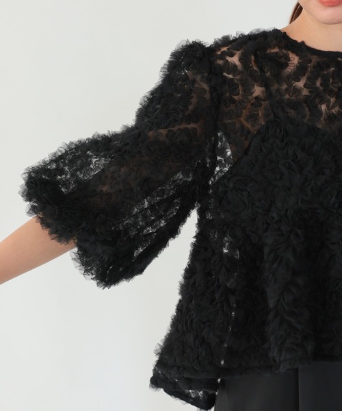 haremode（ハレモード）の「ペタルテクスチャーオールインワンドレス（ドレス・レディース・ベージュ/ピンク/ブラック・S/M）」の14枚目の写真