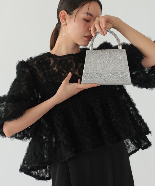 haremode（ハレモード）の「ペタルテクスチャーオールインワンドレス（ドレス・レディース・ベージュ/ピンク/ブラック・S/M）」の5枚目の写真