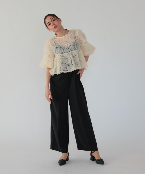 haremode（ハレモード）の「ペタルテクスチャーオールインワンドレス（ドレス・レディース・ベージュ/ピンク/ブラック・S/M）」の21枚目の写真