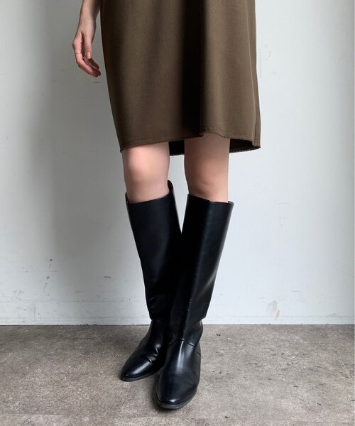 DouDou（ドゥドゥ）の「インヒールロングブーツ（ブーツ・レディース・ブラック・SMALL/MEDIUM/LARGE）」の3枚目の写真