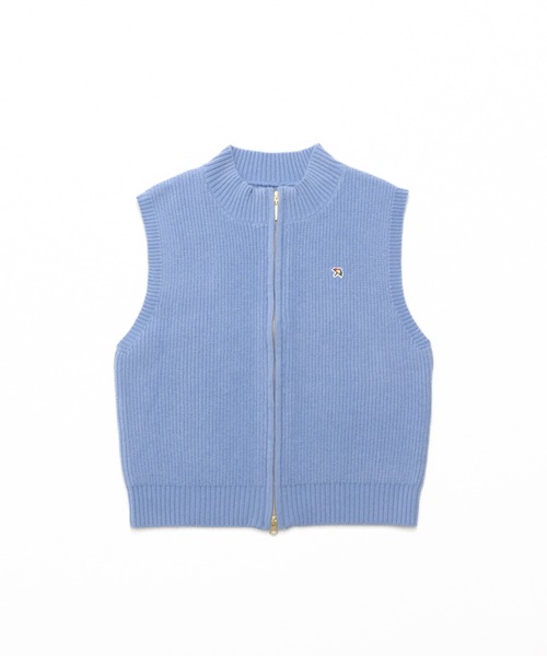 Arnold Palmer（アーノルドパーマー）の「ダブルオープンジップ ニットベスト（ベスト・レディース・スカイブルー/ブラック/アイボリー・L/M/S）」の12枚目の写真