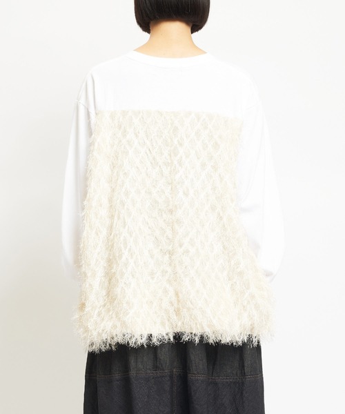 gomme(ゴム)の「20/-天竺 BバルーンT(Tシャツ/カットソー・レディース・ホワイト/ブラック/ネイビー・MEDIUM)」の18枚目の写真