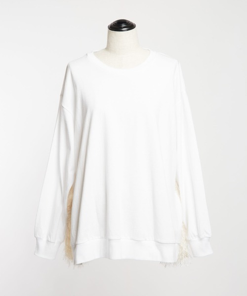 gomme(ゴム)の「20/-天竺 BバルーンT(Tシャツ/カットソー・レディース・ホワイト/ブラック/ネイビー・MEDIUM)」の19枚目の写真