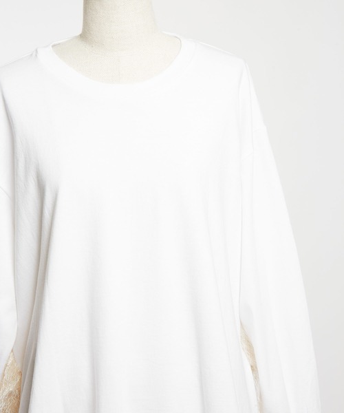 gomme(ゴム)の「20/-天竺 BバルーンT(Tシャツ/カットソー・レディース・ホワイト/ブラック/ネイビー・MEDIUM)」の22枚目の写真