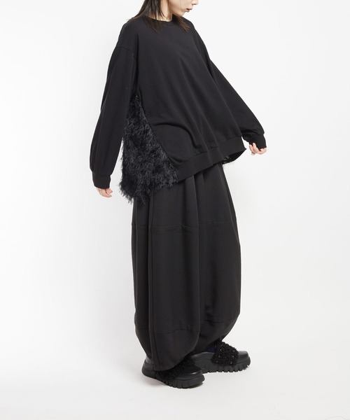 gomme(ゴム)の「20/-天竺 BバルーンT(Tシャツ/カットソー・レディース・ホワイト/ブラック/ネイビー・MEDIUM)」の10枚目の写真