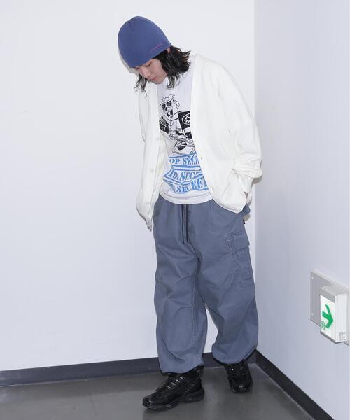 MANASTASH（マナスタッシュ）の「MANASTASH/マナスタッシュ/HEAVY SNUG THERMAL CARDIGAN（カーディガン/ボレロ・メンズ・ブラック/ワイン/ホワイト/ライトグレー・L/M/S/XL）」の20枚目の写真