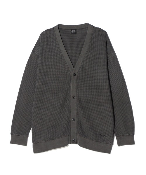 MANASTASH（マナスタッシュ）の「MANASTASH/マナスタッシュ/HEAVY SNUG THERMAL CARDIGAN（カーディガン/ボレロ・メンズ・ブラック/ワイン/ホワイト/ライトグレー・L/M/S/XL）」の12枚目の写真