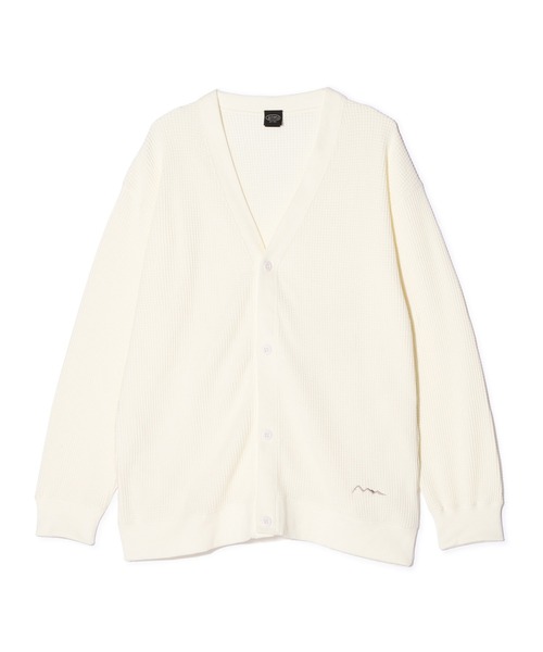 MANASTASH（マナスタッシュ）の「MANASTASH/マナスタッシュ/HEAVY SNUG THERMAL CARDIGAN（カーディガン/ボレロ・メンズ・ブラック/ワイン/ホワイト/ライトグレー・L/M/S/XL）」の14枚目の写真