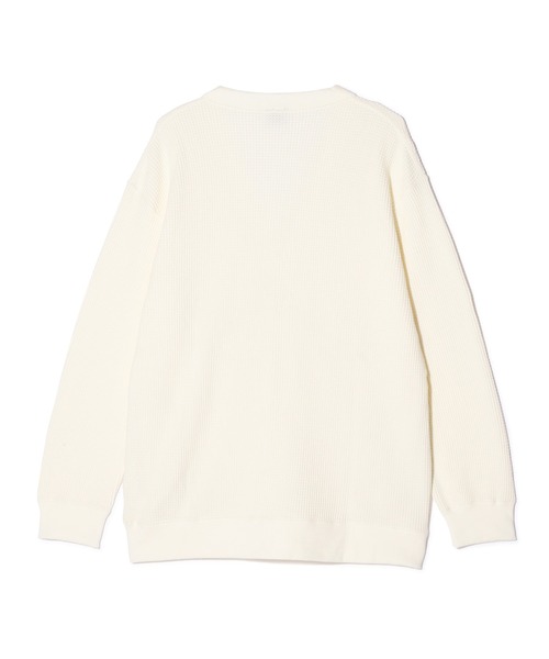 MANASTASH（マナスタッシュ）の「MANASTASH/マナスタッシュ/HEAVY SNUG THERMAL CARDIGAN（カーディガン/ボレロ・メンズ・ブラック/ワイン/ホワイト/ライトグレー・L/M/S/XL）」の15枚目の写真