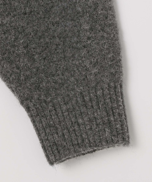 LEPSIM（レプシィム）の「5ゲージ襟レイヤープルオーバー　595637（ニット/セーター・レディース・ライトベージュ/イエロー系その他/チャコールグレー・FREE）」の6枚目の写真