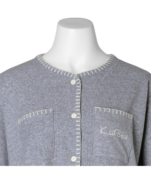 KID BLUE(キッドブルー)の「キッドブルー -ブランケットパイル -長袖パジャマ -KNCK528 -kidblue(ルームウェア/パジャマ・レディース・アイボリー/グレー・M)」の12枚目の写真